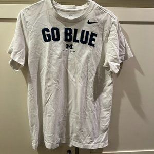 Nike Dri-Fit Michigan Go Blue short sleeve shirt